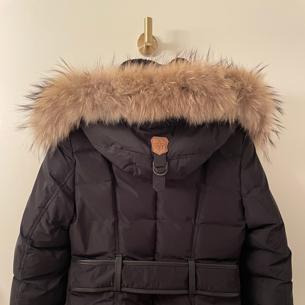 [Mackage] Small - Black Down & Fur Maxi Jada Coat